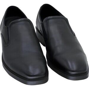 ECCO Metropole Milan Slip-On Loafers Black Dress Shoes Men's EU 46